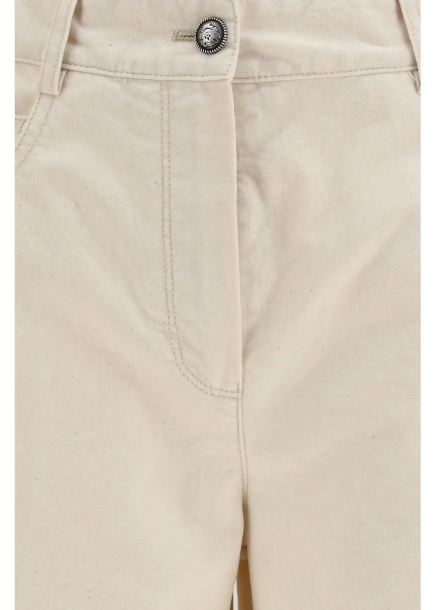 Blugi Wide leg Jeans in flocked denim - Img 3