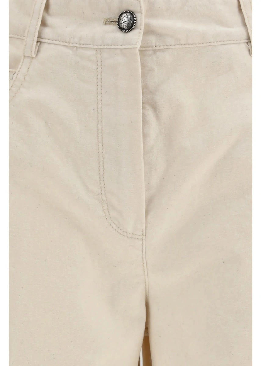 Blugi Wide leg Jeans in flocked denim - Img 3
