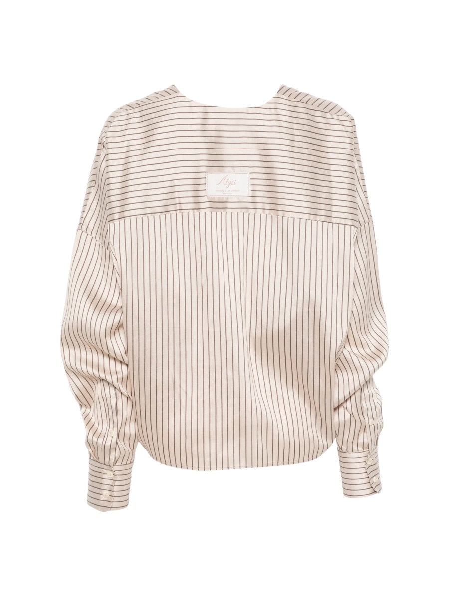 Bluza ALYSI neutra din lyocell si elastan - Img 2