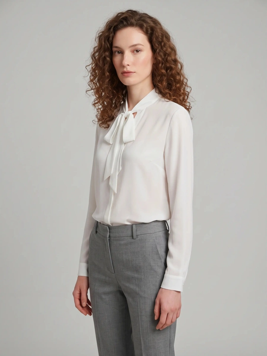 Bluza Bow Blouse In Double Georgette - Img 2