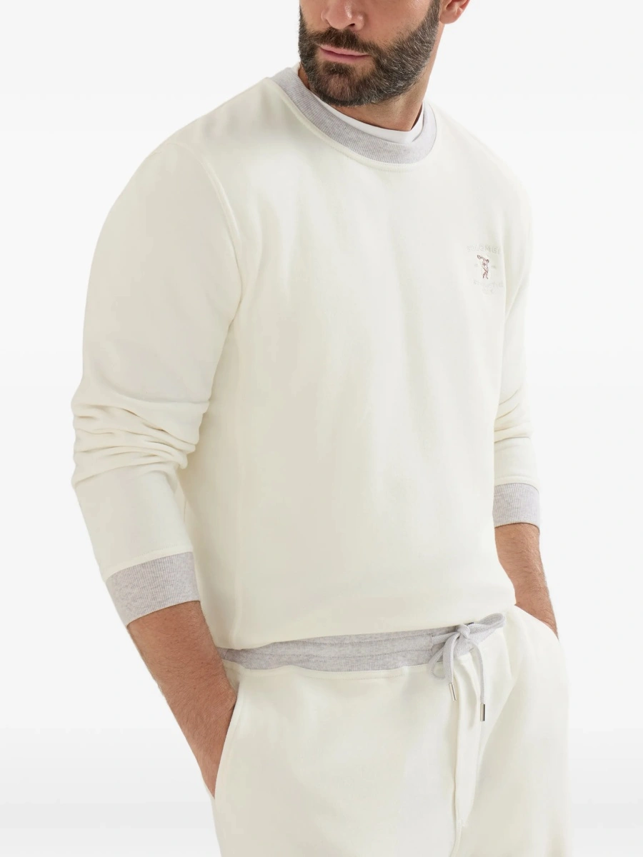 Bluza de trening Brunello Cucinelli neutra - Img 3