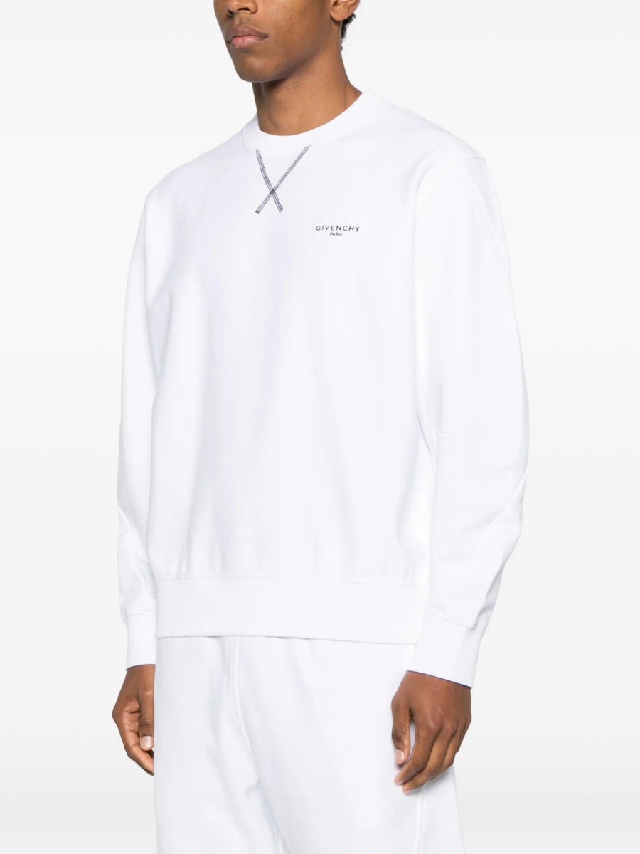 Bluza de trening Givenchy alba din bumbac - Img 3