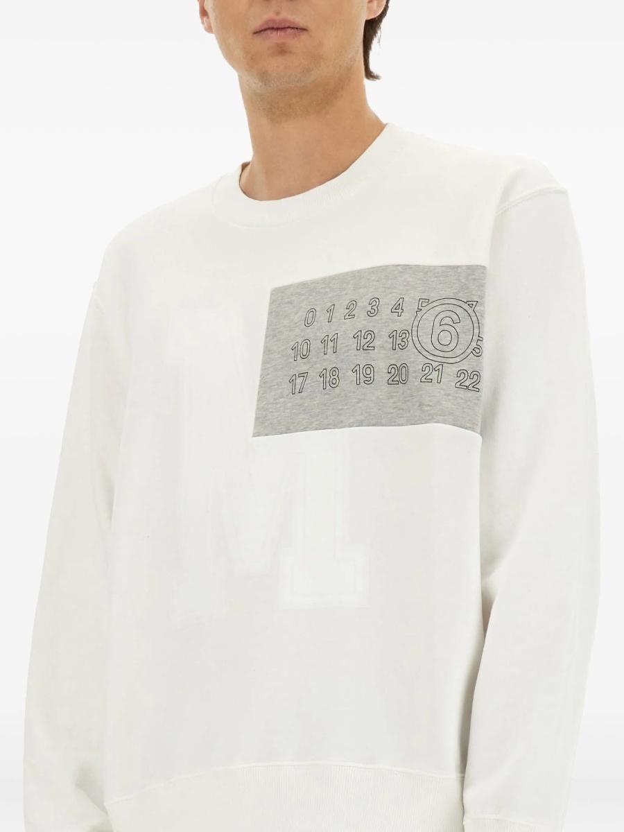 Bluza de trening MM6 Maison Margiela alba - Img 4