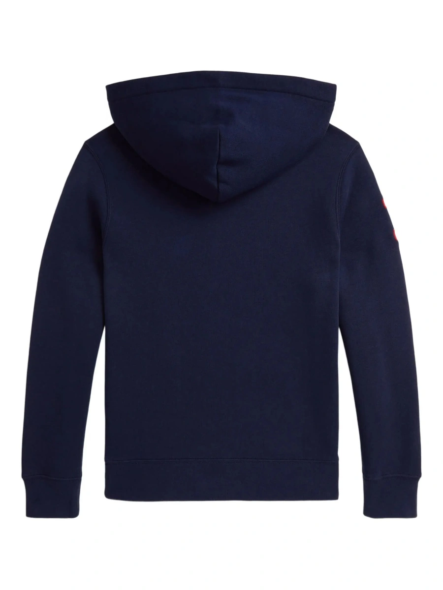 Bluza de trening Ralph Lauren albastra din bumbac - Img 4