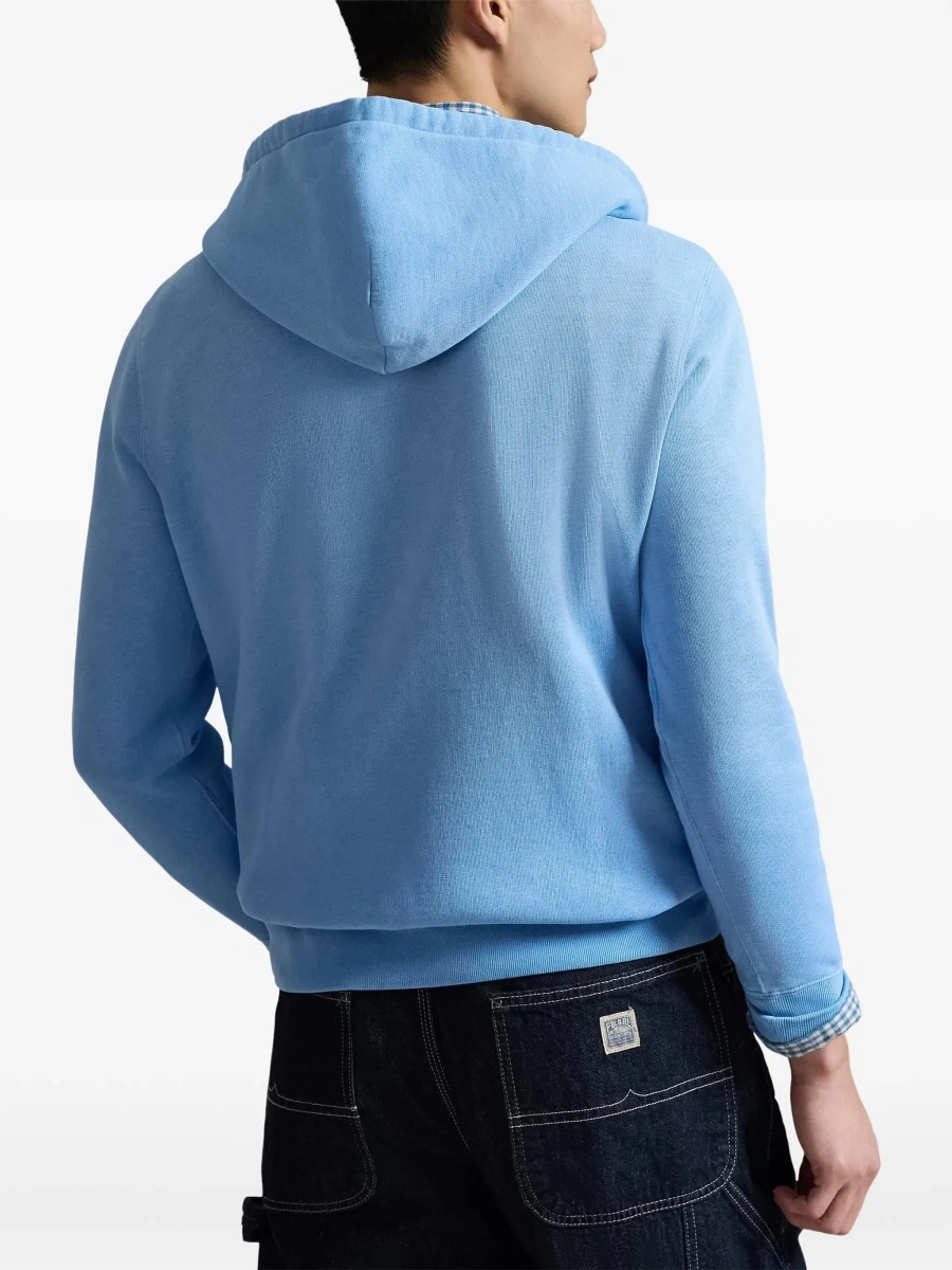 Bluza de trening Ralph Lauren albastra din bumbac - Img 6
