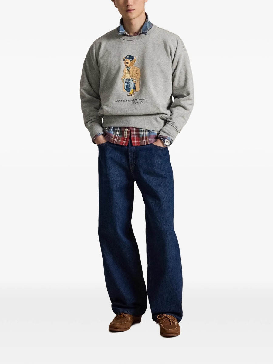 Bluza de trening Ralph Lauren POLO BEAR gri - Img 2