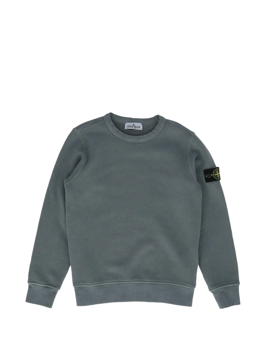 Bluza de trening Stone Island albastra din bumbac - Img 6