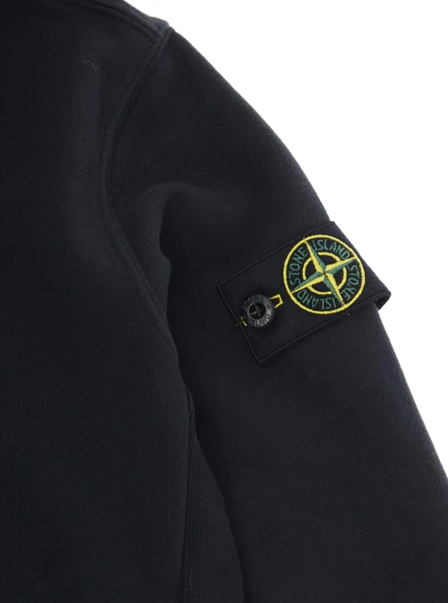 Bluza de trening Stone Island neagra din bumbac - Img 3