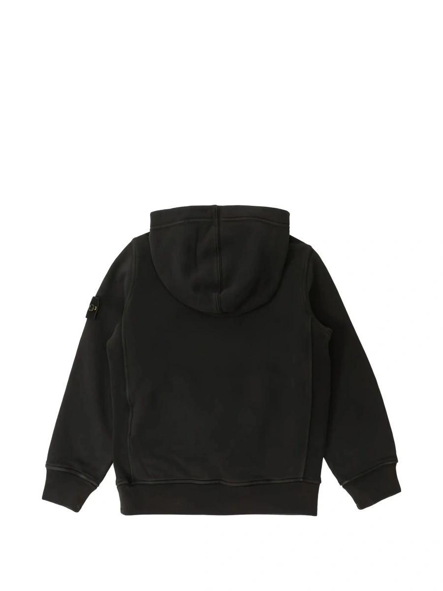 Bluza de trening Stone Island neagra din bumbac - Img 4