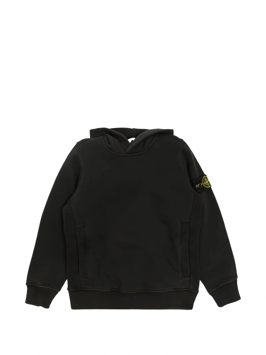 Bluza de trening Stone Island neagra din bumbac - Img 5