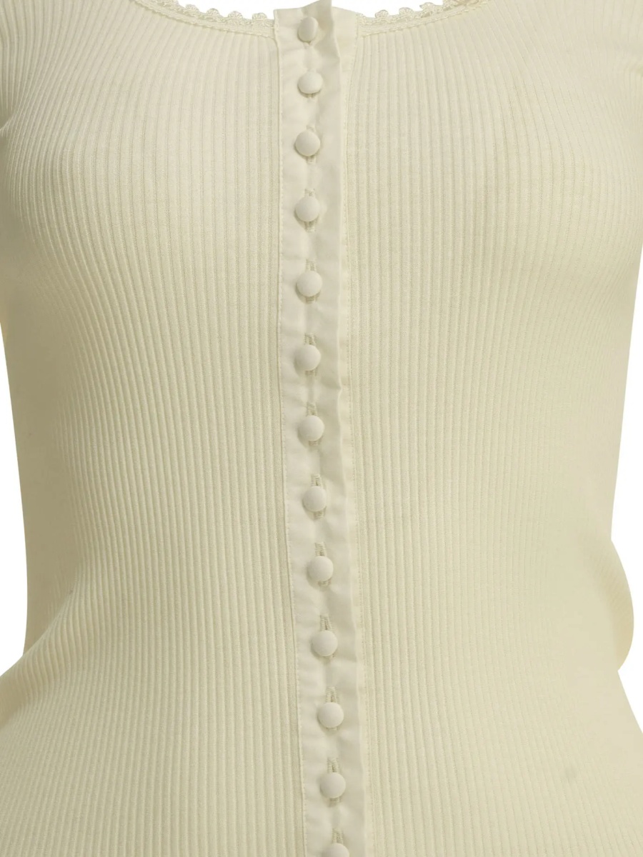 Bluza Fitted top made of cotton and silk jersey - Img 3
