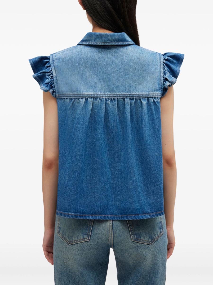 Bluza Ganni albastra - Img 4