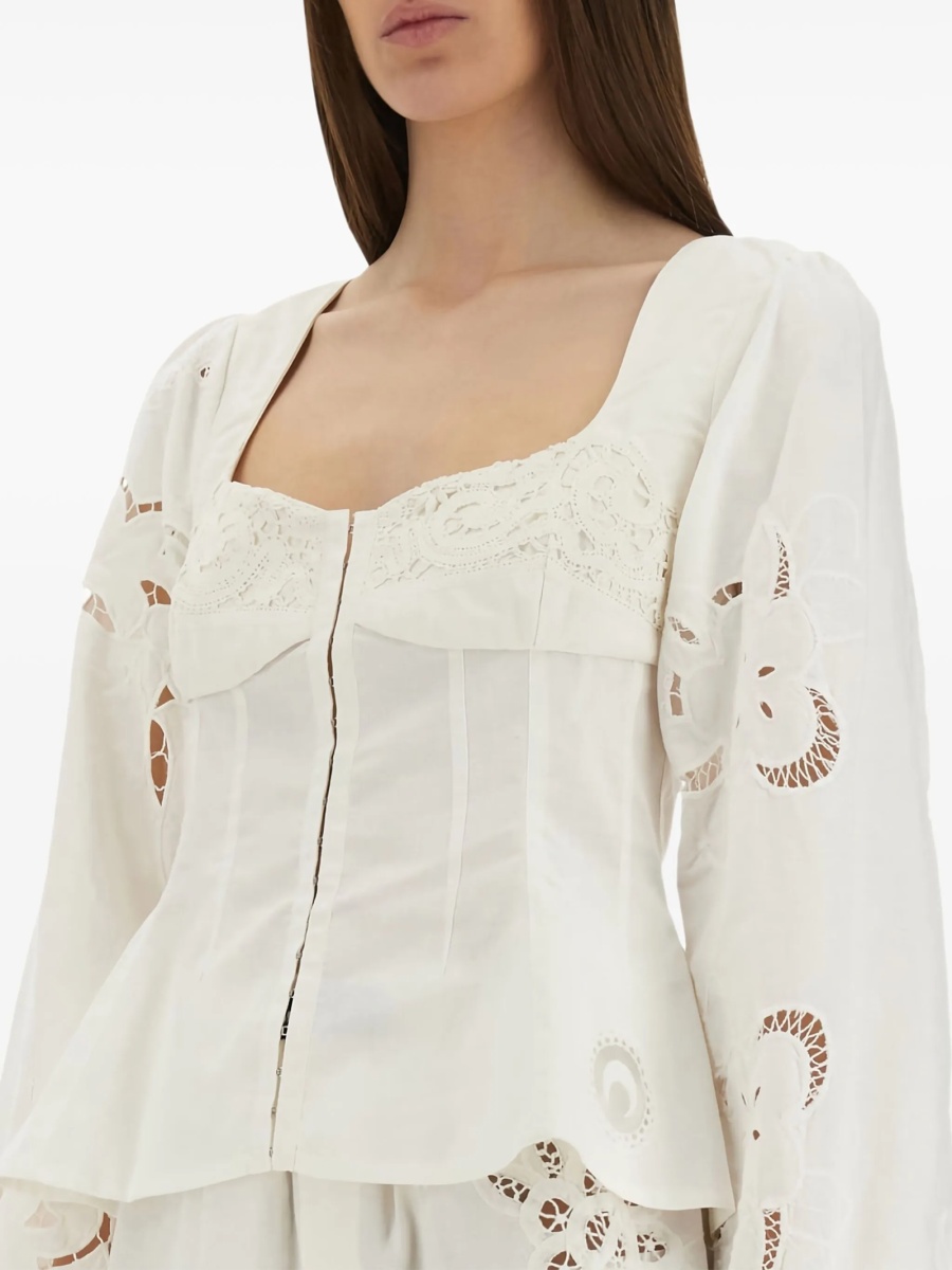 Bluza MARINE SERRE alba - Img 4