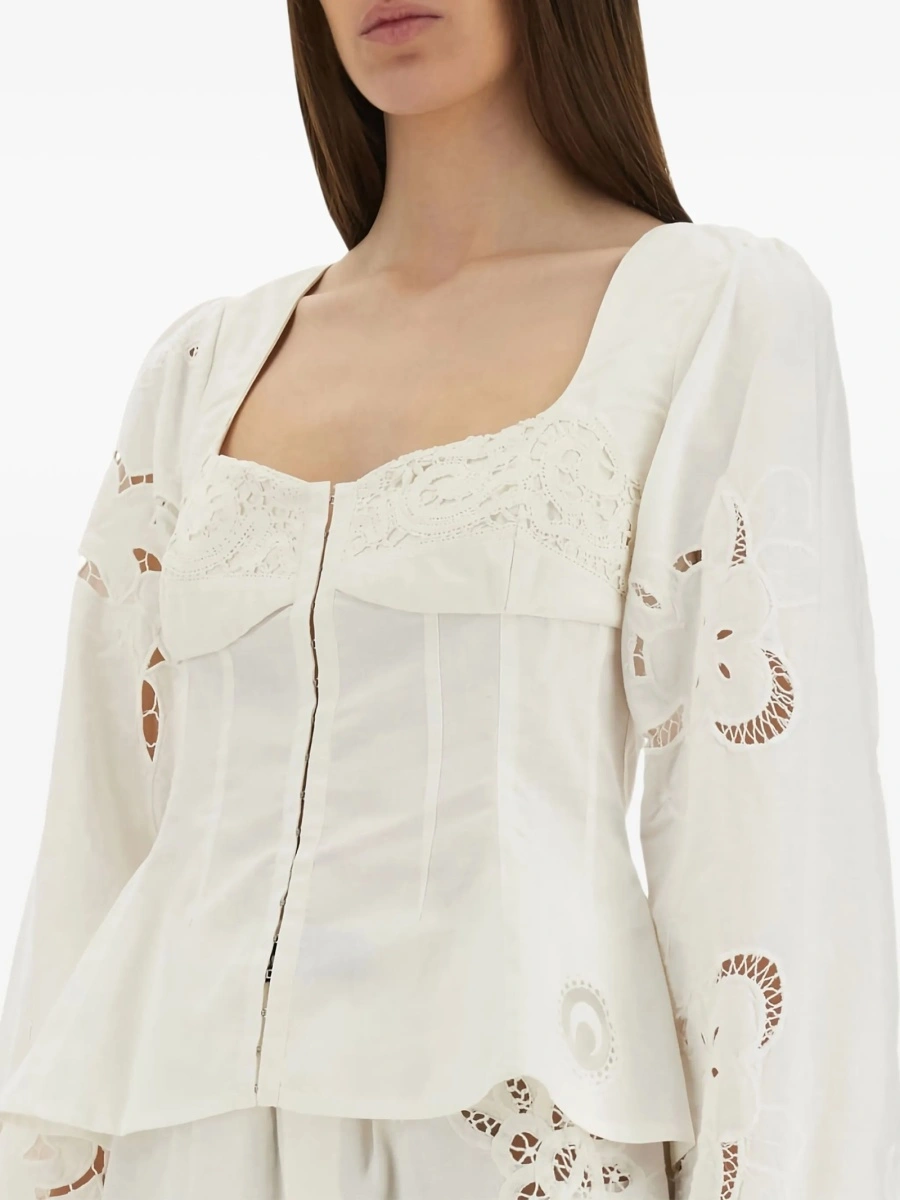 Bluza MARINE SERRE alba - Img 4