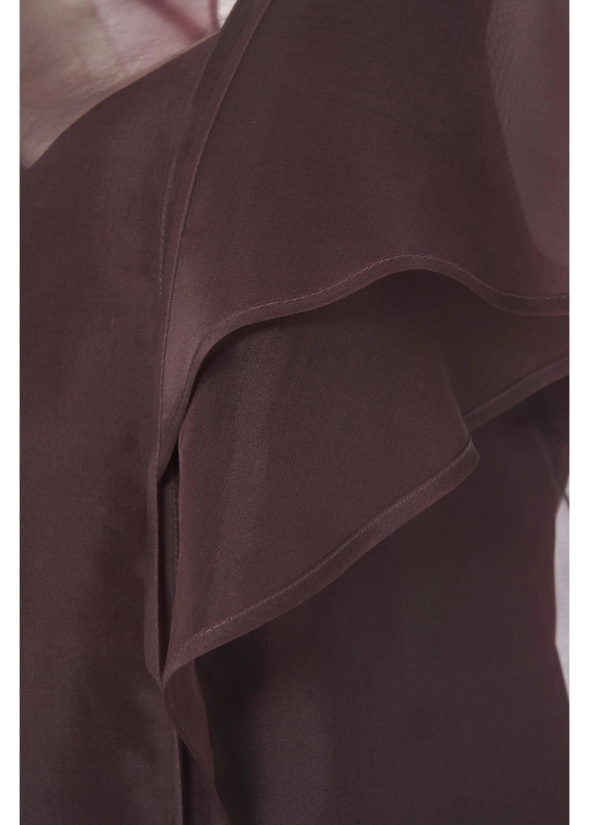 Bluza MKDT Studio rosie din matase - Img 4