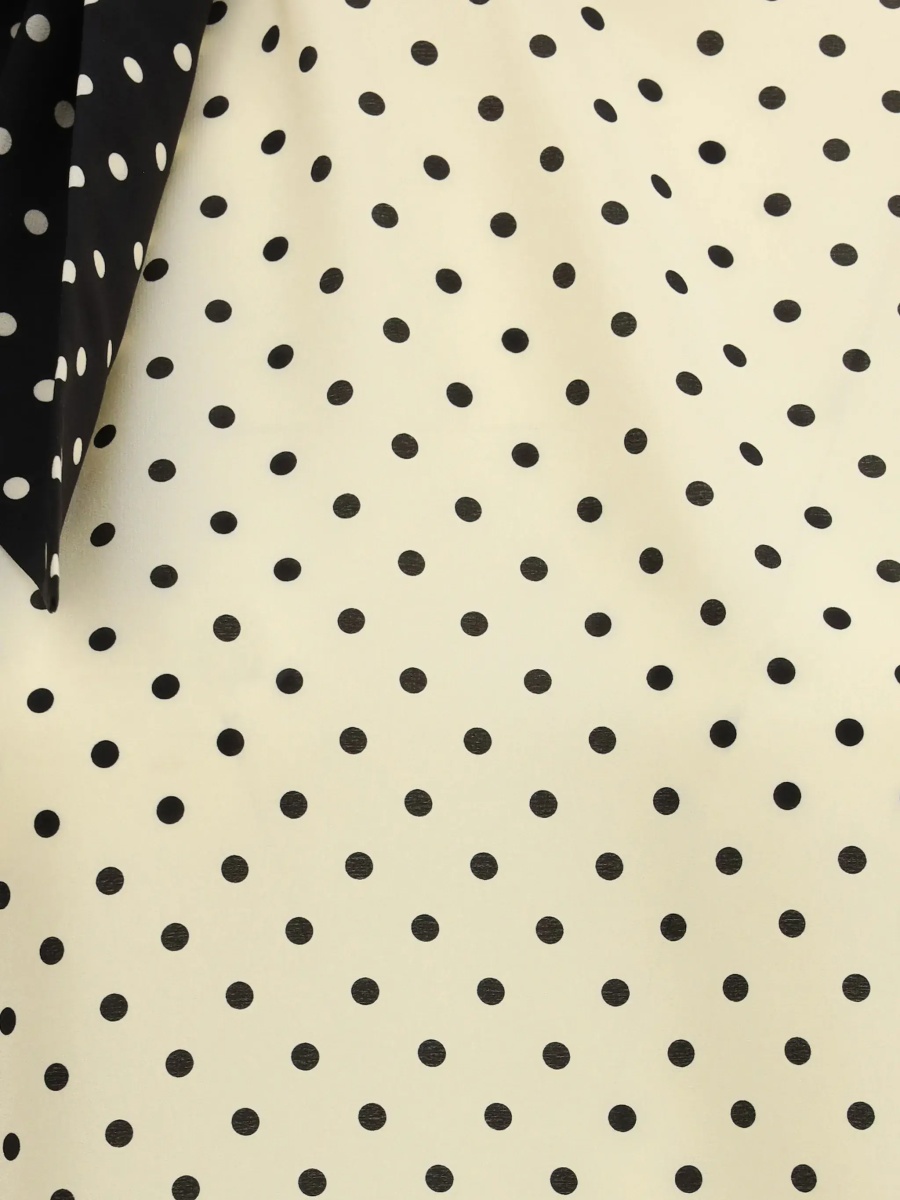 Bluza Polka dot Blouse with side bow - Img 5