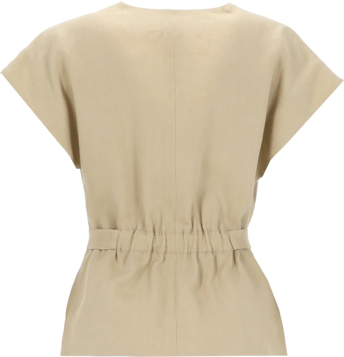 Bluza Top In Lino Con Cintura - Img 2
