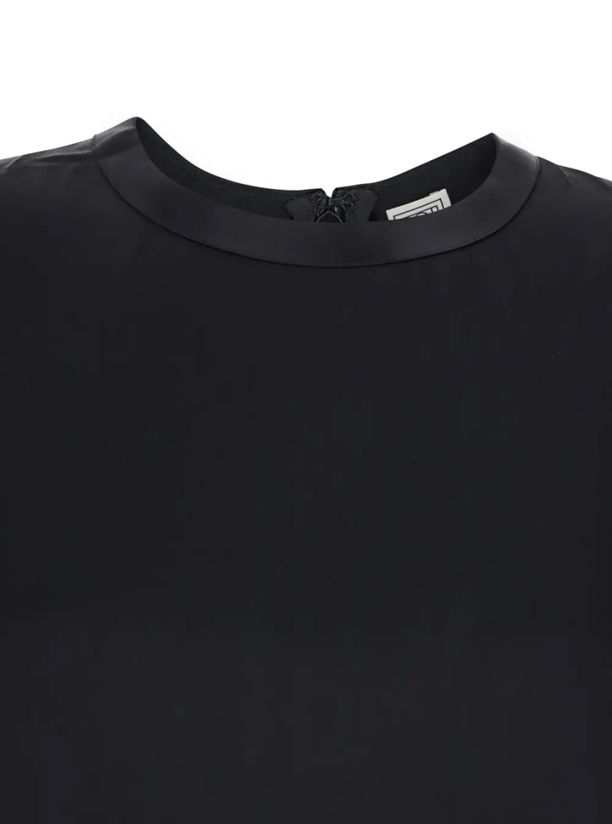 Bluza TOTEME neagra din vascoza - Img 3