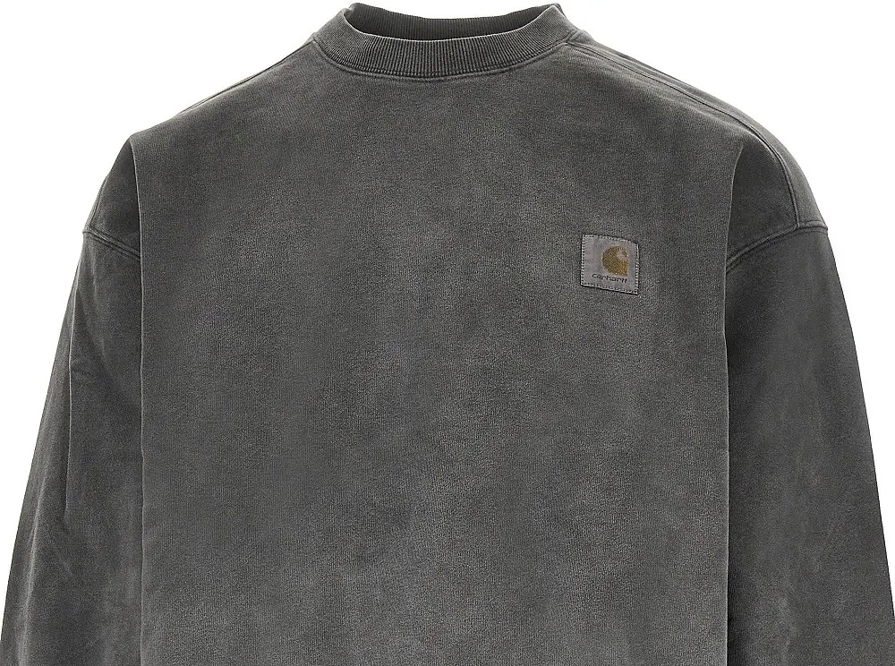Bluza trening 'Vista' bleached-out crewneck sweatshirt - Img 2