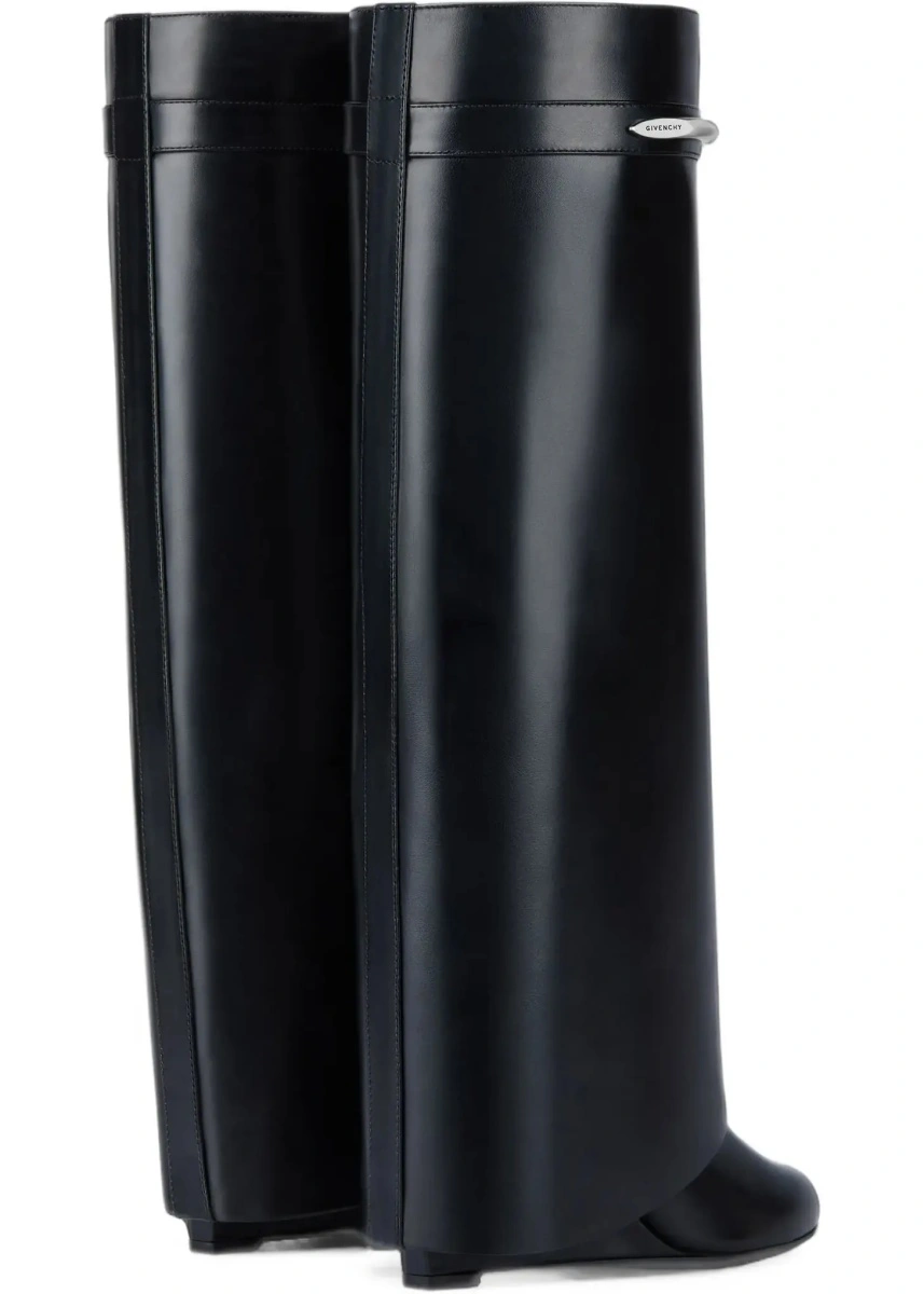 Bocanci casual Givenchy negri din piele - Img 5