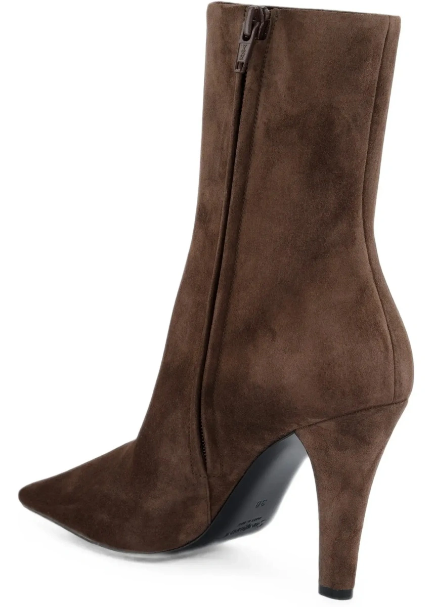 Bocanci casual Saint Laurent multicolori din piele intoarsa - Img 5