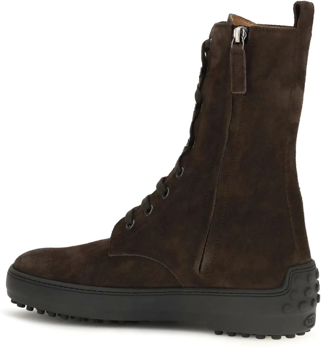 Bocanci casual TOD'S 'Gommino' multicolor din piele intoarsa - Img 3