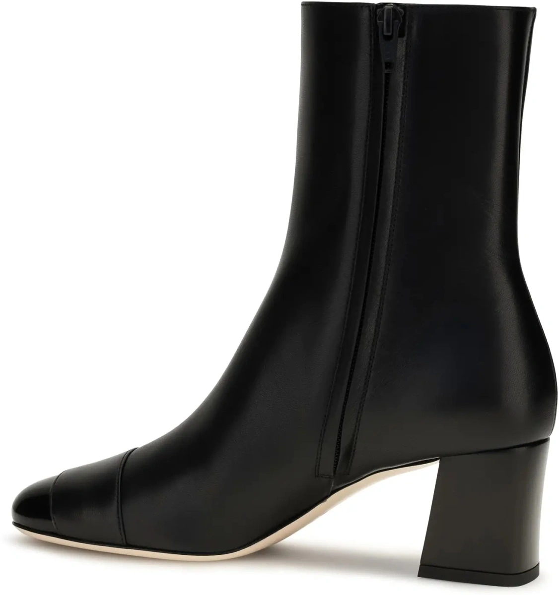 Bocanci casual Valentino Garavani negri din piele - Img 3