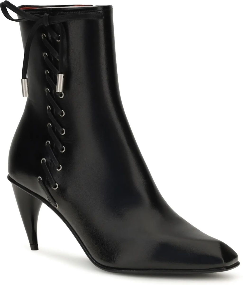 Bocanci Curved-heel Ankle Boots with side lacing - Img 2