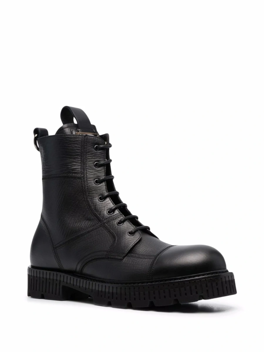 Bocanci Dolce &amp; Gabbana negri din piele - Img 2