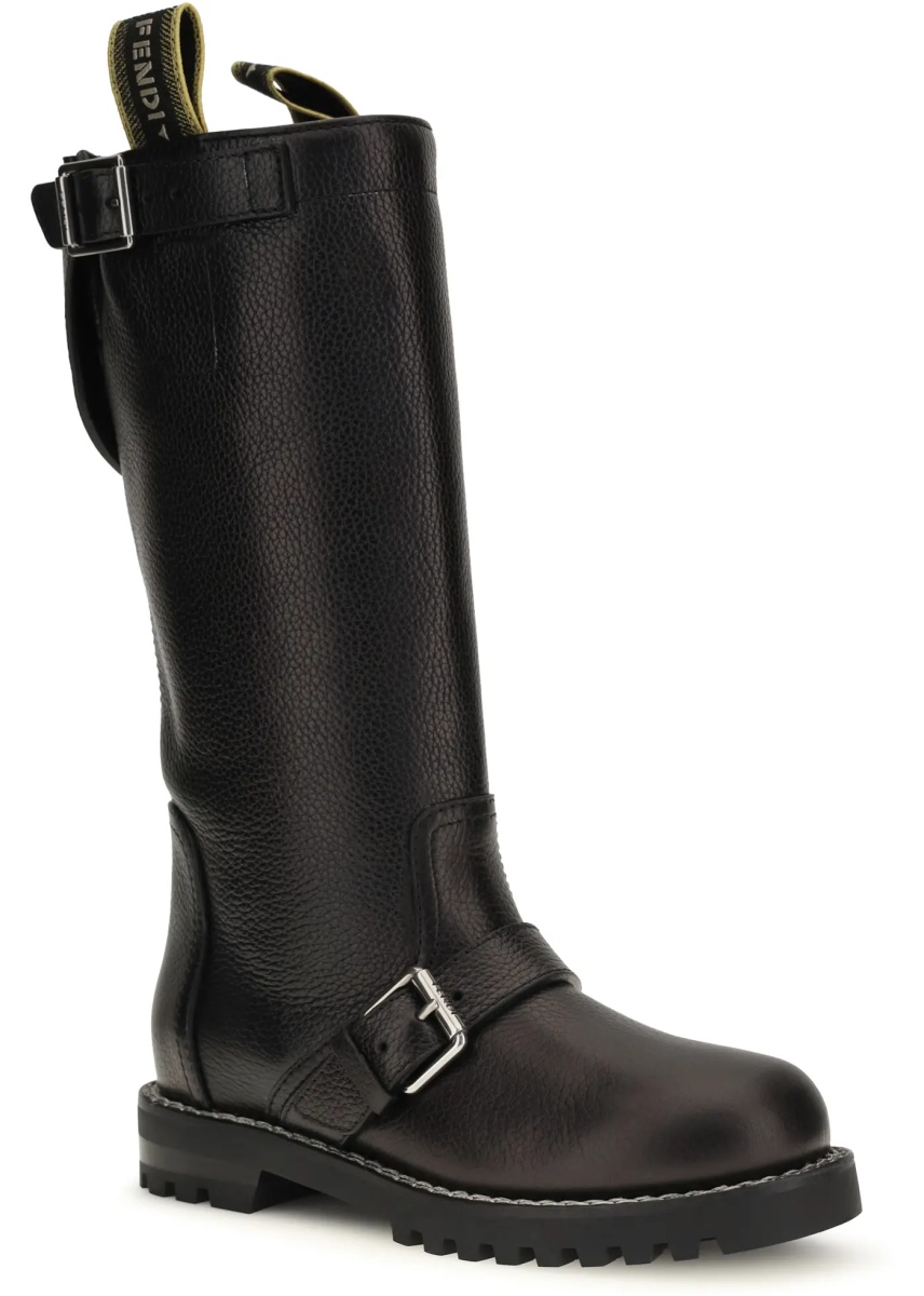 Bocanci Glossy calfskin Biker Boots - Img 2