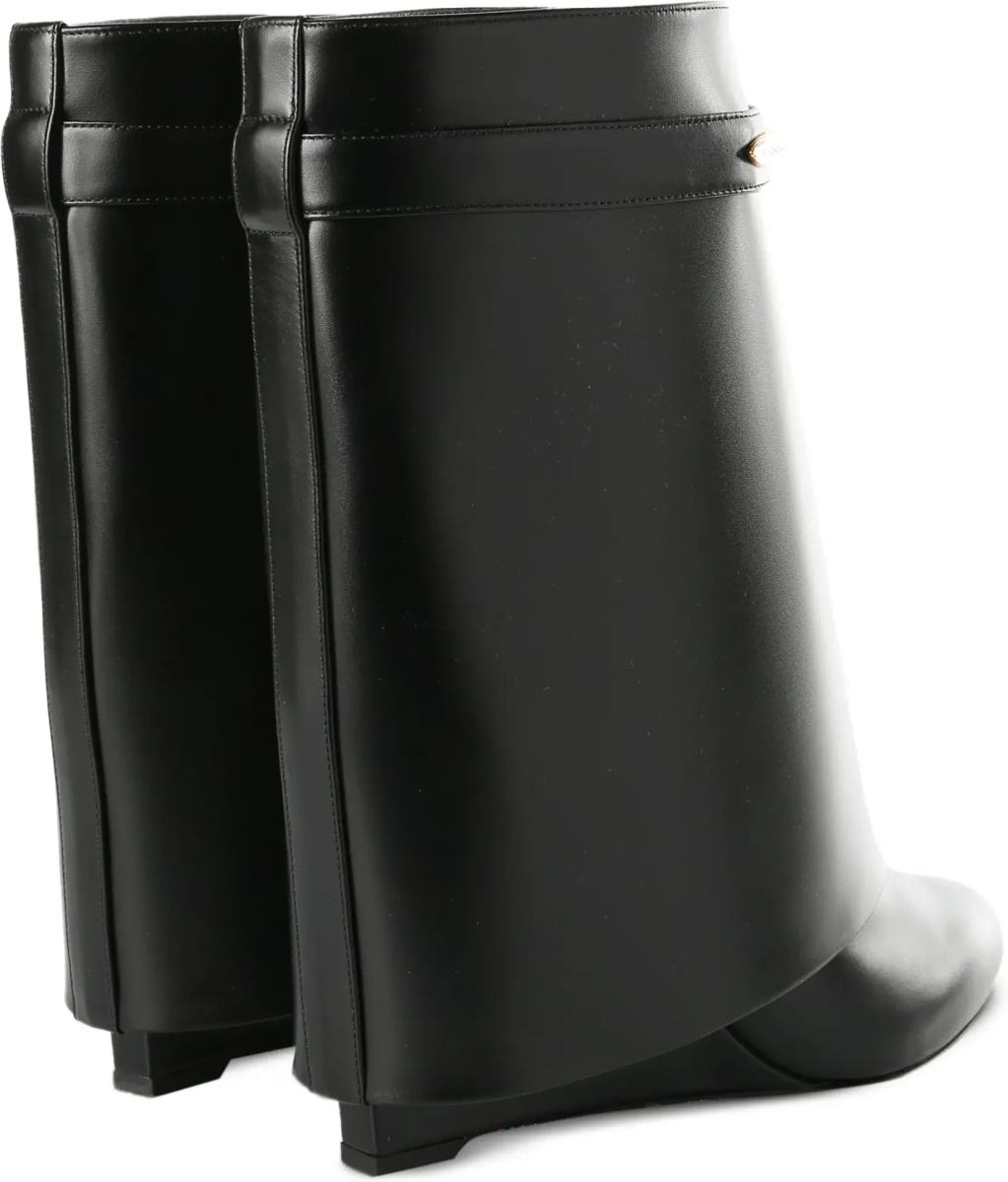 Bocanci Leather Shark Ankle Boots - Img 3