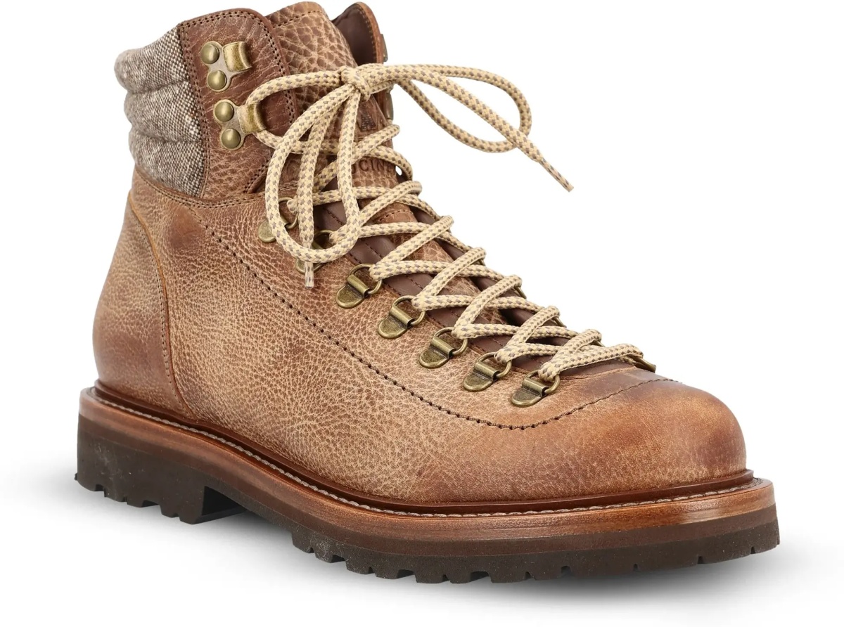 Bocanci Mountain Boots in leather with wool and cashmere inserts - Img 4