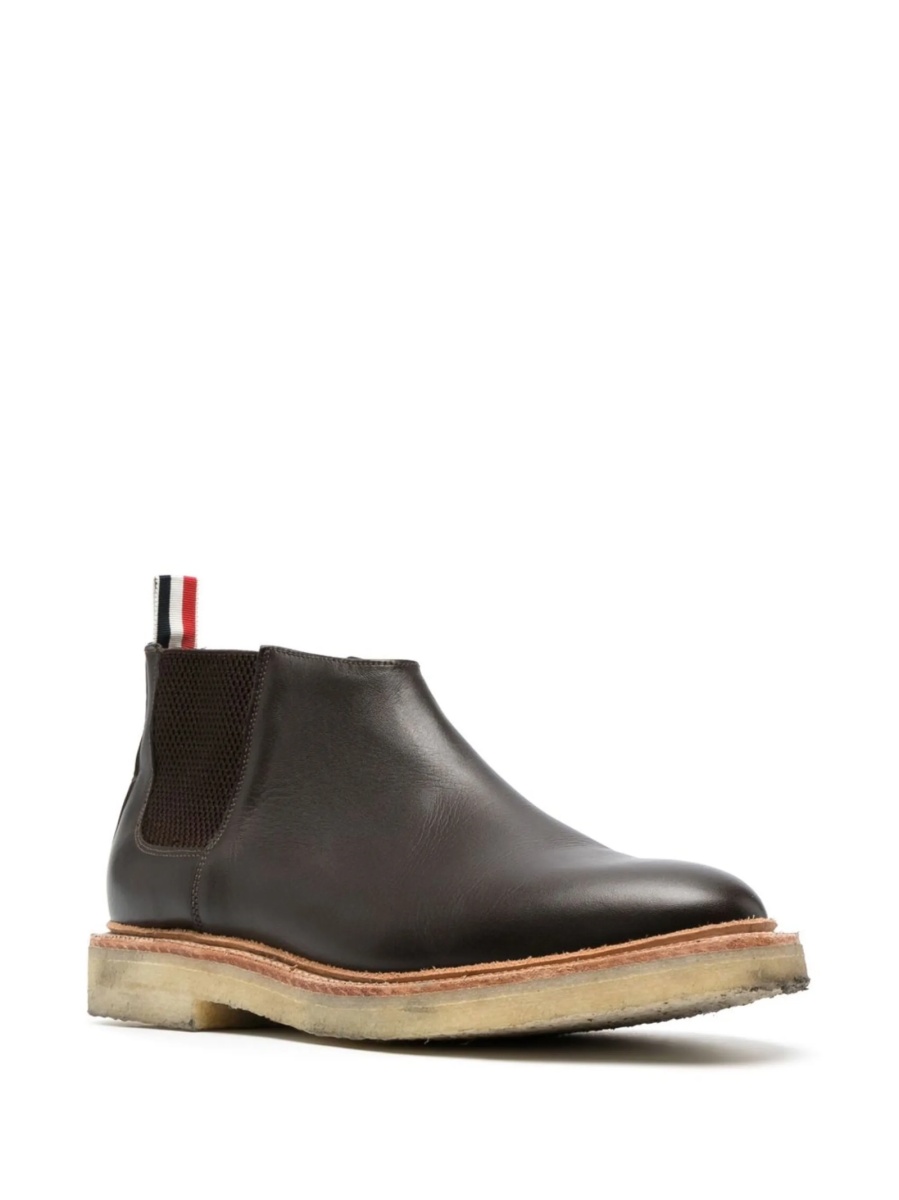Bocanci Thom Browne maro din piele - Img 2