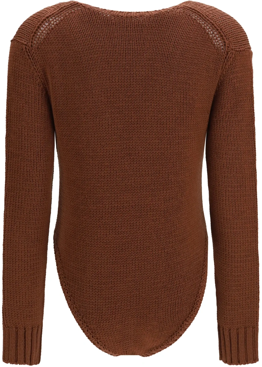 Body-uri Cable-knit wool Bodysuit - Img 2