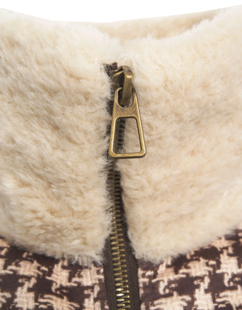 Bomber Bomber jacket with faux fur collar - Img 4