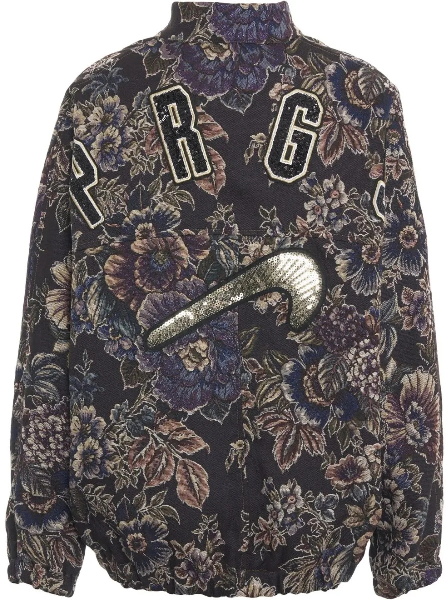 Bomber Bomber jacket with floral pattern - Img 3