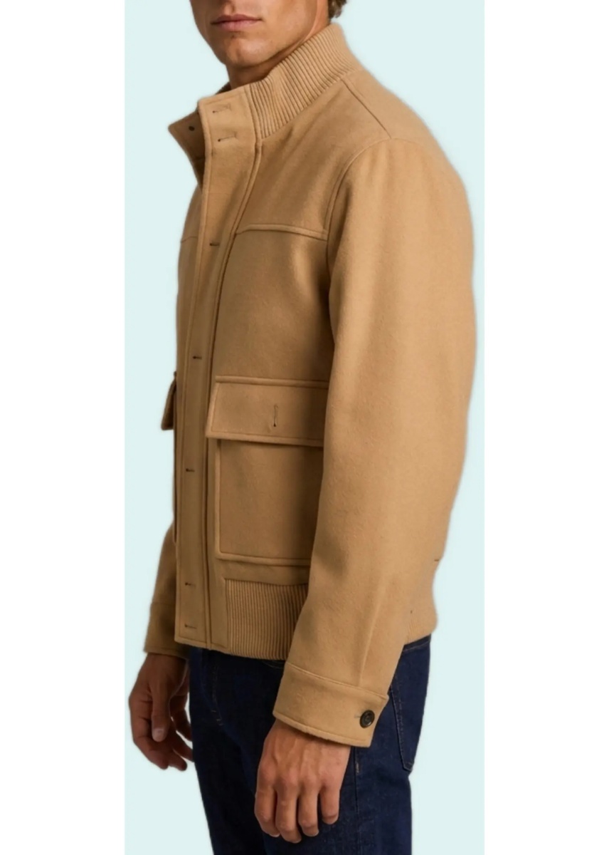 Bomber Camel Sponge Bomber Jacket - Img 3