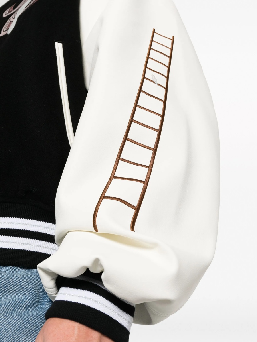 Bomber jacket 3.PARADIS neagra din lana - Img 5