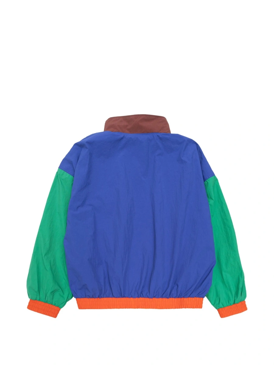 Bomber jacket Bobo Choses albastra din poliamida - Img 2