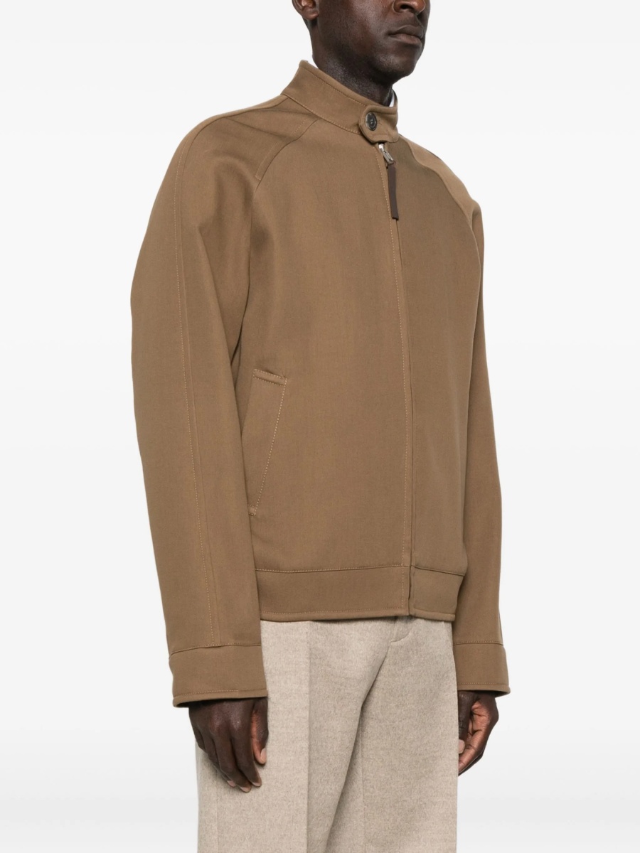 Bomber jacket Moschino maro din bumbac - Img 3