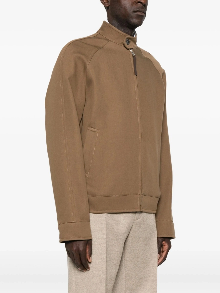 Bomber jacket Moschino maro din bumbac - Img 3