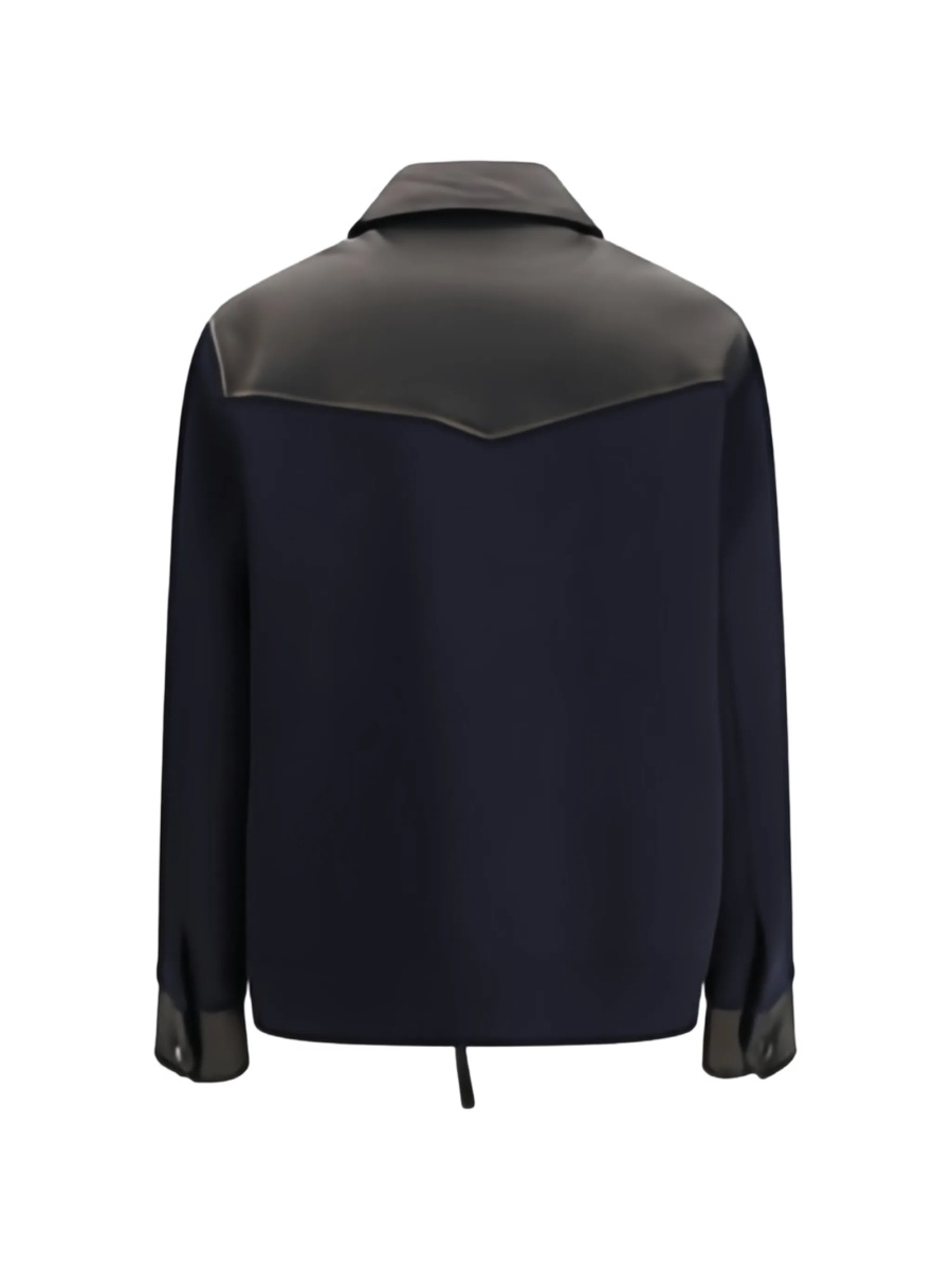 Bomber jacket P.A.R.O.S.H. albastra din lana - Img 3