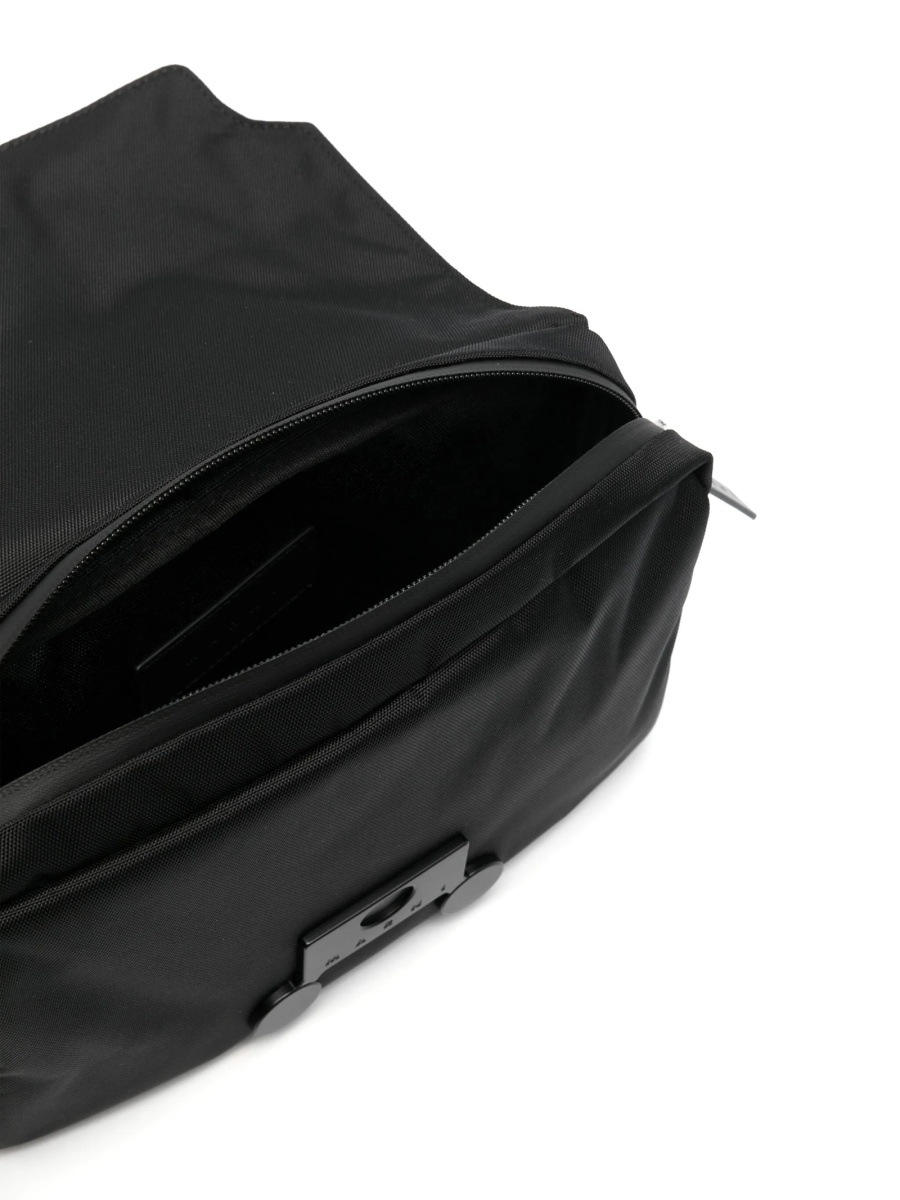 Borseta Marni neagra din poliamida si polyester - Img 5