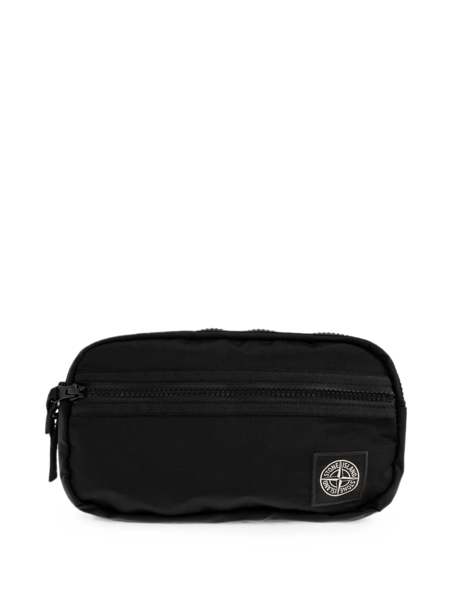 Borseta Stone Island neagra din poliamida - Img 3