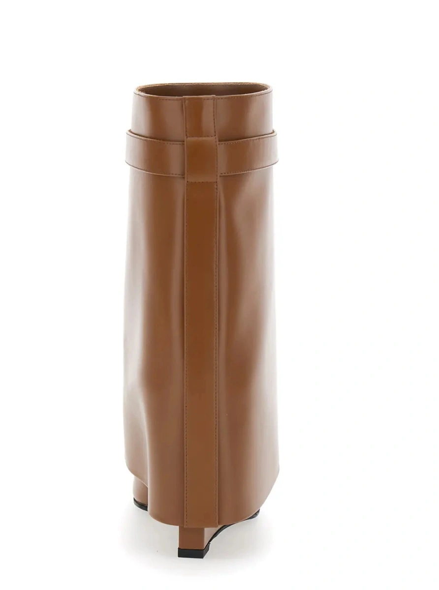 Botine Givenchy maro din piele - Img 4