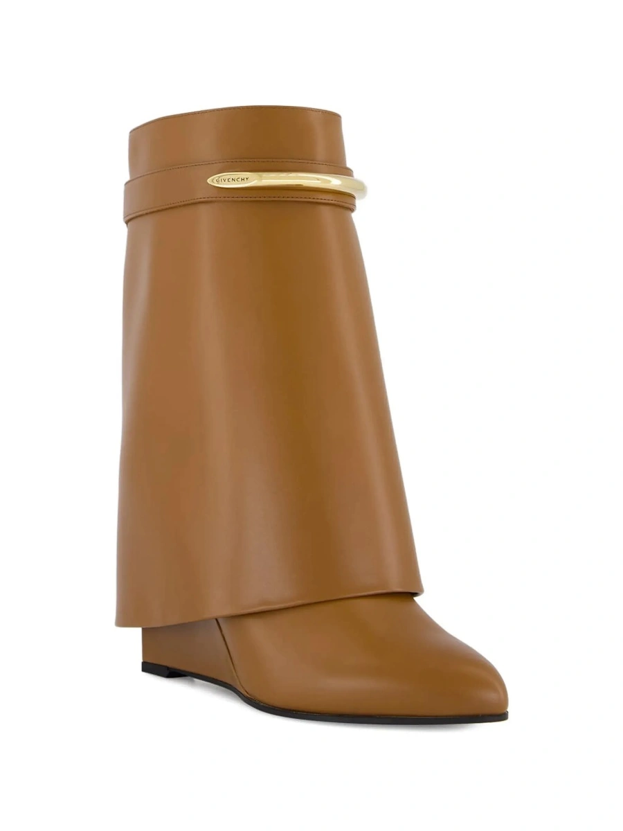 Botine Givenchy maro din piele - Img 5