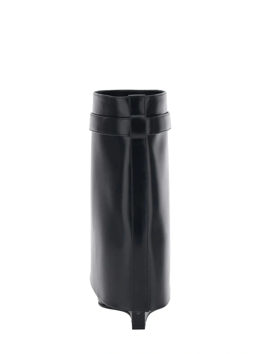Botine Givenchy negre din piele - Img 4