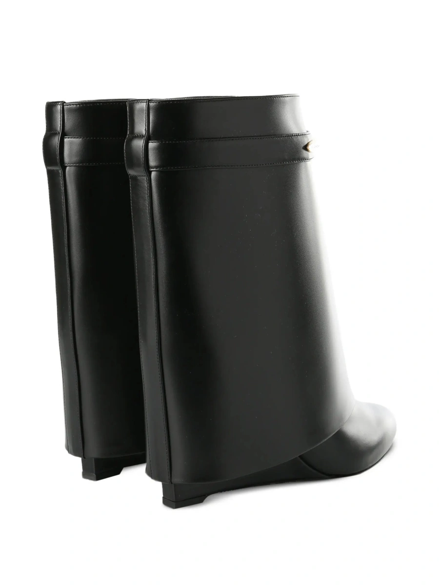 Botine Givenchy negre din piele - Img 6