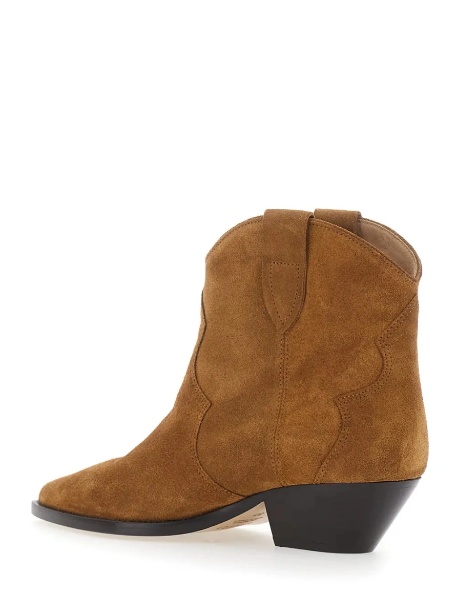Botine Isabel Marant maro din piele intoarsa 'Dewina' - Img 3