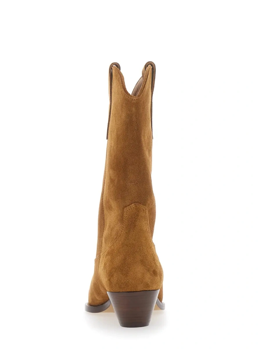 Botine Isabel Marant maro din piele intoarsa 'Duerto' - Img 4